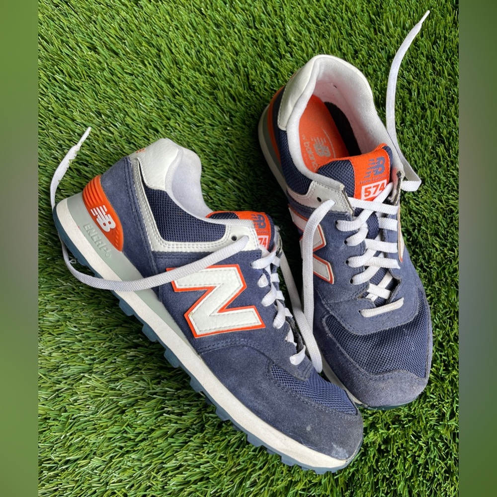 New Balance 574 Navy/Orange/White US9/EU42,5